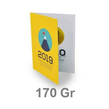 Pieghevoli A5 - 1 pieghe - 2 ante - carta patinata 170gr