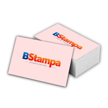 Biglietti da visita classici in carta patinata 350 gr - formato standard 85x55mm