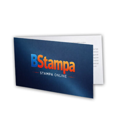 Biglietti da visita doppio formato pieghevole 17x5,5 cm - ideale per informazioni aggiuntive