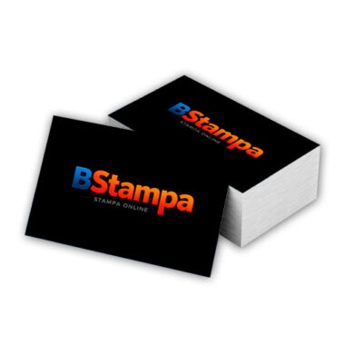 Biglietti da visita con plastificazione lucida - finitura brillante e resistente