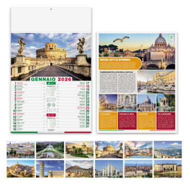 Calendari personalizzati da parete Citta' d'italia - PA116