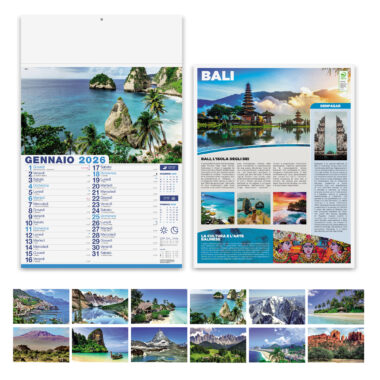 Calendari personalizzati da parete - mete da sogno- PA117