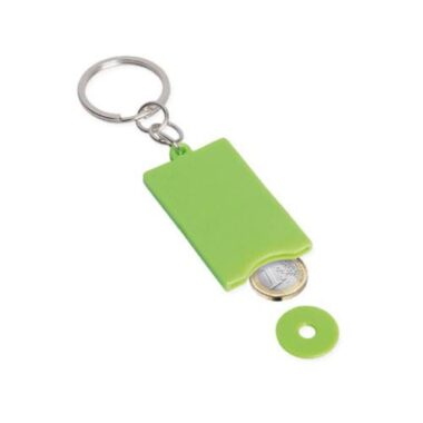 portachiavi con disco in plastica estraibile per carrello spesa - Coin - PE126