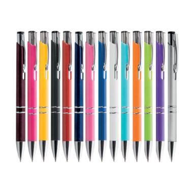 Set di penne antibatteriche VIVID modello PD194 disponibili in 12 colori: arancione, azzurro, bianco, blu, bordeaux, blu scuro, giallo, nero, rosso, silver, viola, verde lime