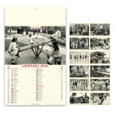 Calendari personalizzati da parete avorio Come eravamo - PA022