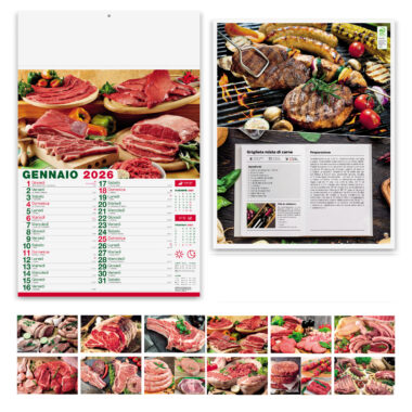 Calendari personalizzati da parete Carni - PA142
