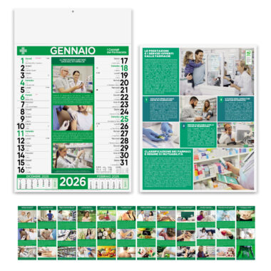 Calendari personalizzati da parete Farmacia - PA154