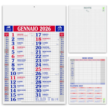 Calendari personalizzati da parete Quadrettato - PA610