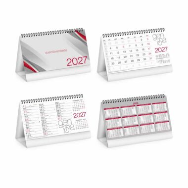 Calendario da tavolo Mod Table PA720 con datario moderno e tabella annuale
