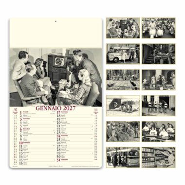 Calendario illustrato Come Eravamo PA022 con fotografie d'epoca dei 12 mesi