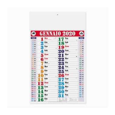 Calendario onalndese color da parete