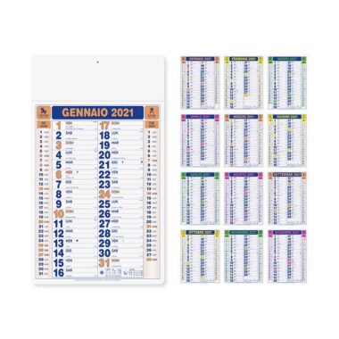 Calendario gigande fluo olandese da parete