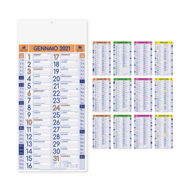 Calendario olandese magnum fluo da parete