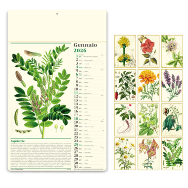 Calendari personalizzati da parete avorio Erboristeria - PA011