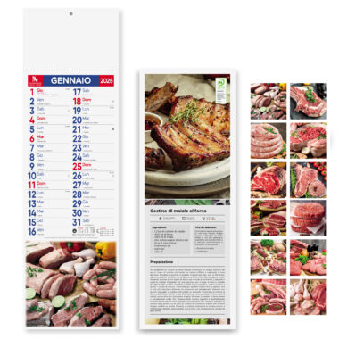 Calendari personalizzati da parete Carni - PA189