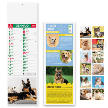 Calendari personalizzati da parete Cani e Gatti - PA191