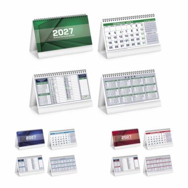 Calendario da tavolo Table Notes PA710 nelle varianti blu rosso e verde