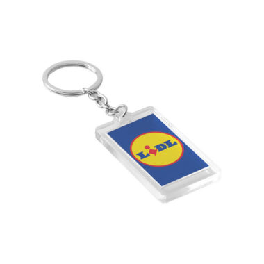 portachiavi con struttura in plastica trasparente - Label - PE123