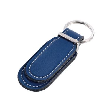 blu portachiavi con cuciture a contrasto - Strato - PE031