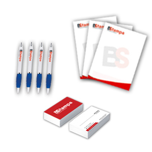 Kit 250 biglietti da visita + 250 fogli di carta intestata + 50 Penne + Grafiche incluse
