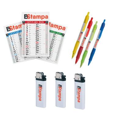 50 CALENDARI OLANDESI PERSONALIZZATIPA640 + 50 PENNE PERSONALIZZATE JANE PD388 + 50 ACCENDINI PERSONALIZZATI + GRAFICA