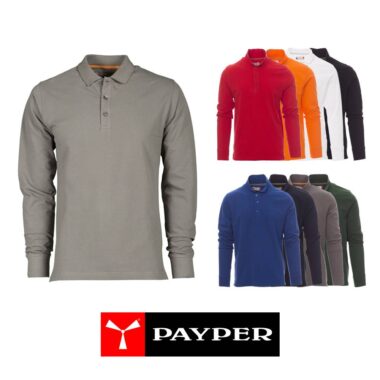 Polo manica lunga Personalizzata con stampa a colori - Payper mod. Florence - Uomo / Donna