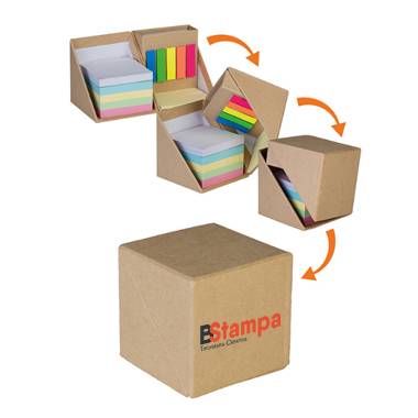 Blocco di carta con fogli colorati personalizzati - Mini Kit - PH593