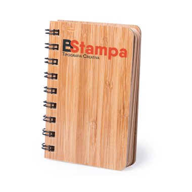 Kit note + penna Personalizzati - Mini notes bamboo - PH618