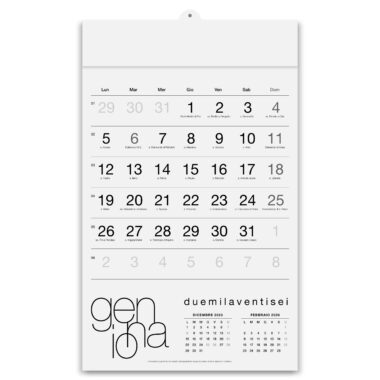 Calendari personalizzati - OLANDESE WHITE - PA513