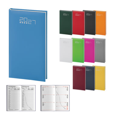 Agenda tascabile settimanale personalizzata PB550 - 8×15 cm