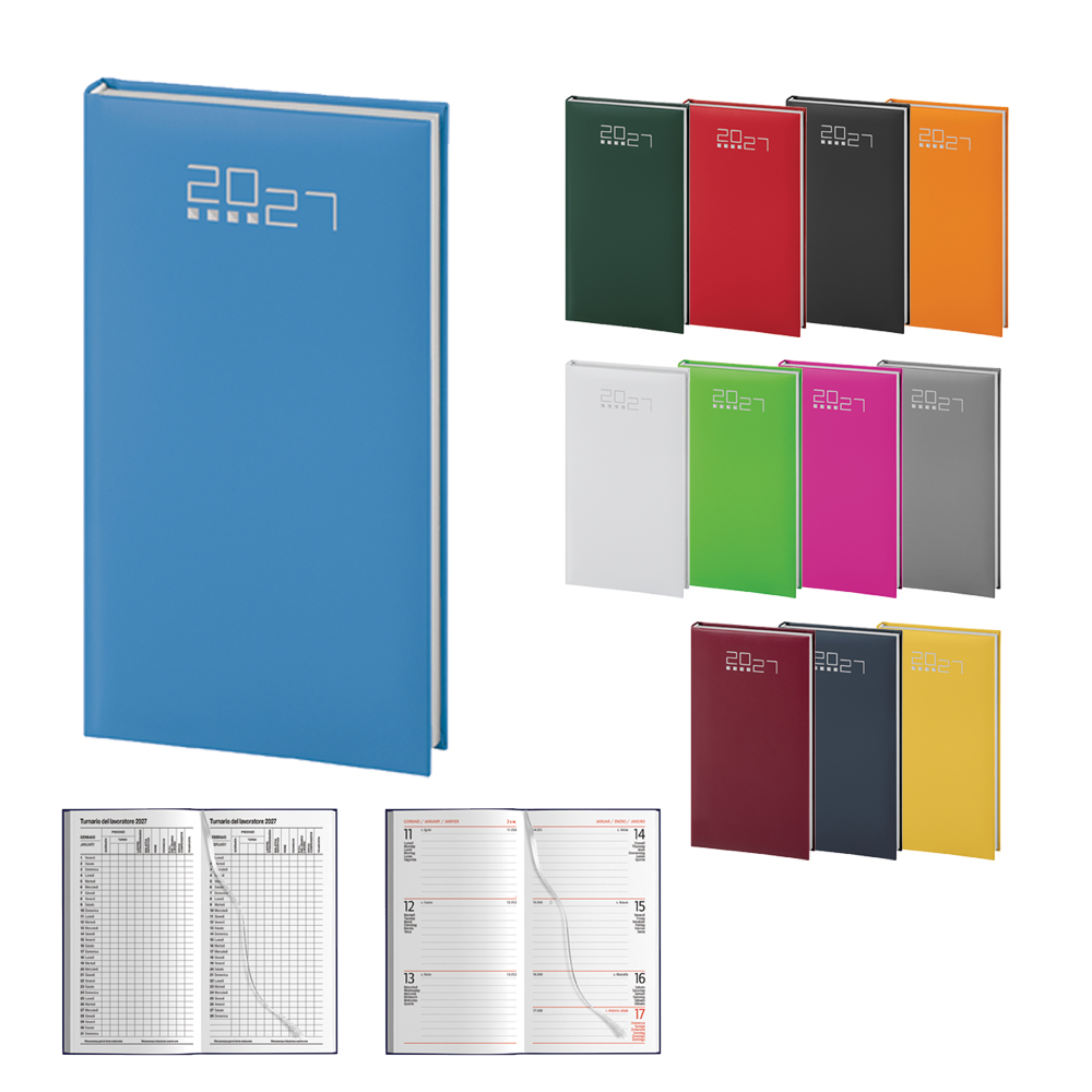Agenda tascabile settimanale personalizzata PB550 - 8×15 cm