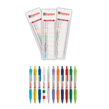 Kit 50 Calendari Multicolor Slim – PA670 + 50 PENNE JANE PD388 + INCLUSA GRAFICA