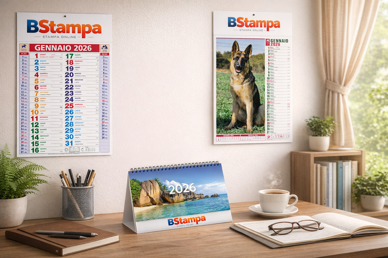 Calendari da tavolo, da parete, olandesi personalizzati regalo di natale ad un cliente