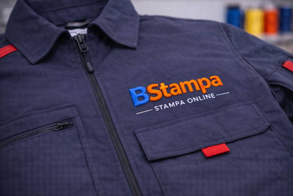 Camice da lavoro con ricamo sul petto