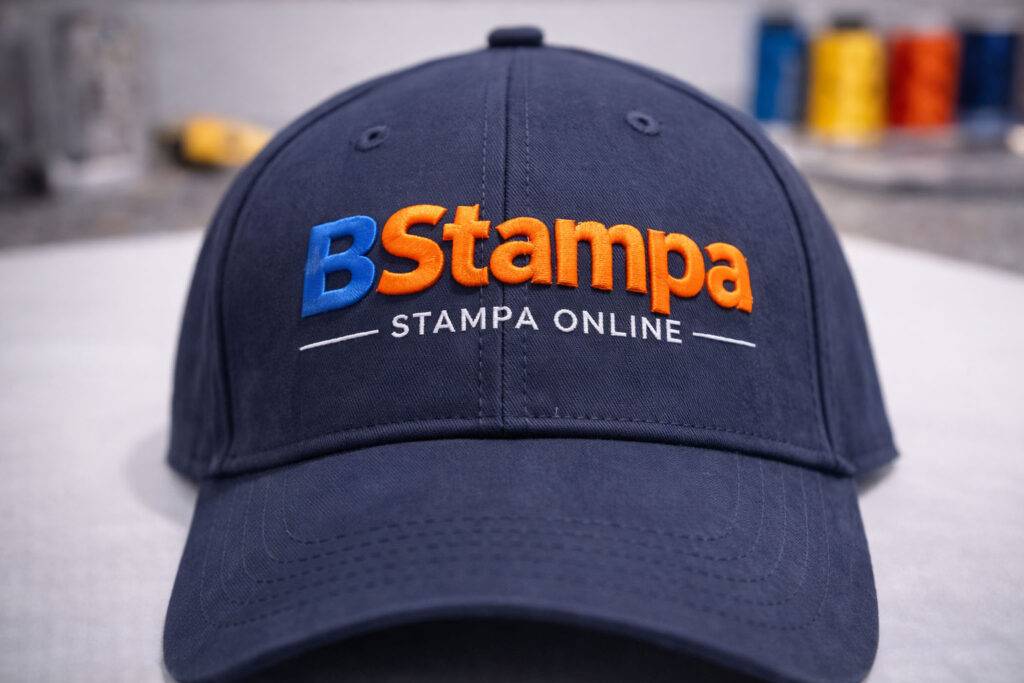 Cappellino da baseball con ricamo 3D a sbuffo