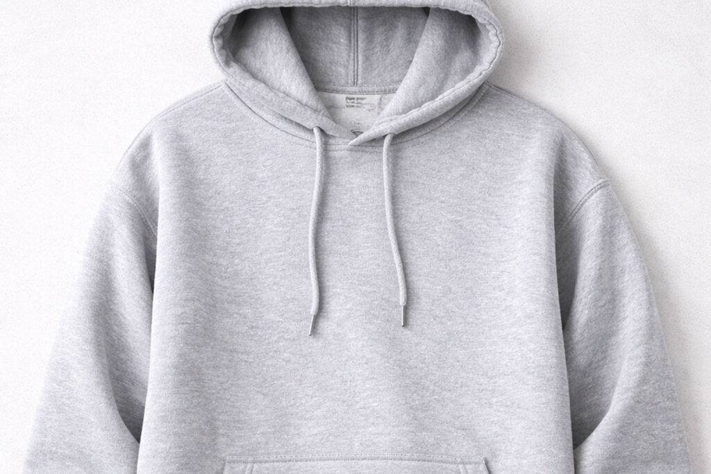 Tessuto misto cotone-poliestere per felpe